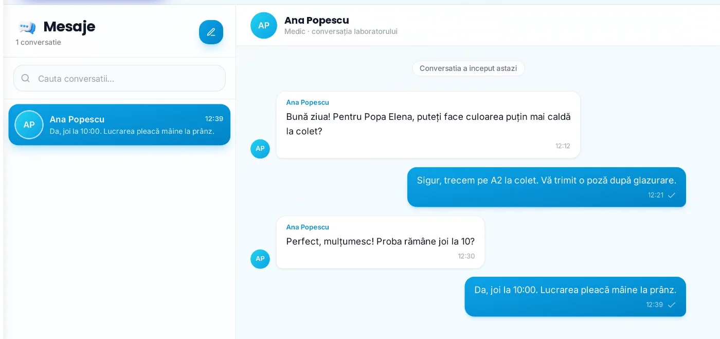 Conversația cu medicul despre lucrare