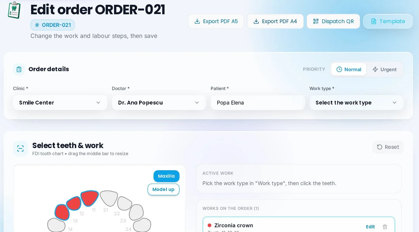 Order form ORDER-021